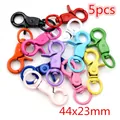 5pcs set of colorful swivel lobster clasps, 44x23mm metal keychain hooks for DIY crafts - Swivel Lobster Clasps (AE1-11)