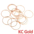 Orecchini a cerchio tondi in rame placcato oro KC per la creazione di gioielli fai da te - 8mm (50 Pezzi/Confezione) / Oro KC