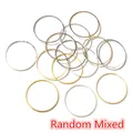 Accessori per orecchini in rame placcato oro e argento in mix casuale per il fai da te - 8mm (50 Pezzi/Confezione) / Misto Casuale