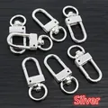 7-piece set of silver zinc alloy swivel lobster clasps for DIY jewelry and bags - 33x13mm (2.5g/pc) / Silver