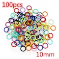 100pcs of 10mm colorful twisted open jump rings for DIY jewelry making accessories - Twisted Jump Rings (AE4-39)