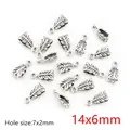 Antique silver leaf alloy charms 14x6mm for DIY jewelry making accessories - Leaf Shape Jewelry Finding (P5-46)