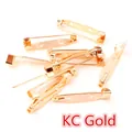 DIY accessory set of safety pins with hole base in KC Gold plated finish - KC Gold