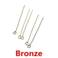 Handmade jewelry DIY eye pins in antique bronze finish for earrings and pendants - 16mm (200 Pieces/Pack) / Antique Bronze