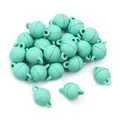 Muntgroene bolvormige magneetsluiting met matte afwerking voor DIY-sieraden - Lichtgroen