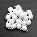 Sferische witte matte magneetsluiting voor doe-het-zelf sieraden kettingen en armbanden - Wit