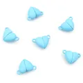 Fermoirs magnétiques bleu clair en forme de cœur pour la création de bijoux DIY - Bleu clair