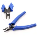Blue handle DIY jewelry crimping pliers with spring mechanism and metal head detail - Special Crimping Pliers (AH-37) / Blue