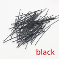 Clous à tête plate en T noir pour la création de bijoux DIY et travaux de perlage - Noir