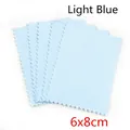 Chiffons de polissage bleu clair 6x8cm avec bords dentelés pour bijoux en argent - 10 Pièces/Paquet (6x8cm) / Bleu