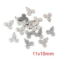 Antiek zilveren triskelion bedeltjes 11x10mm voor doe-het-zelf sieraden maken - Triskelion Stijl (I2-22)