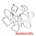 Mix van zilveren geometrische hangers voor het maken van DIY-sieraden - Willekeurig Gemengd