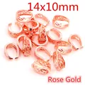 DIY rose gold basket spacer beads jewelry connectors for necklace pendants 14x10mm size - Rose Gold (R4-19)