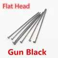 Καρφίτσες με επίπεδη κεφαλή σε gun black μέταλλο για χειροποίητα κοσμήματα DIY - Επίπεδη Καρφίτσα - Γκρίζο Όπλου / 200 Τεμάχια/Συσκευασία / 16mm