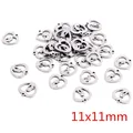 Silver stainless steel heart charms with mother and child motif for DIY jewelry, 11x11mm - Mother Child Heart Style (R2-39)