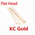 DIY εξαρτήματα κοσμημάτων KC χρυσές μεταλλικές καρφίτσες με επίπεδη κεφαλή για χάντρες - Επίπεδη Καρφίτσα - KC Χρυσό / 200 Τεμάχια/Συσκευασία / 16mm