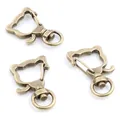 Antique bronze cat shaped lobster clasp with 360-degree rotating swivel for DIY crafts - Cat Head / Antique Bronze