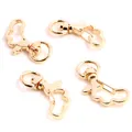 Golden cloud shaped swivel lobster clasps for keychains with polished mirror finish - Wing / KC Gold