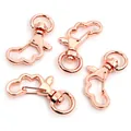 Rose gold cloud shaped lobster clasps with wings and swivel base for DIY keychains - Wing / Rose Gold