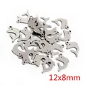 Ciondolo a forma di delfino in acciaio inossidabile lucido per gioielli fai da te, 12x8mm - Stile Delfino (P5-16)