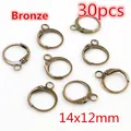 30pcs of 14x12mm bronze leverback earring hooks for DIY jewelry making accessories - Leverback Earring Hook (L4-45) / 30Pcs Pack / Bronze