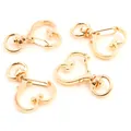 Golden heart-shaped lobster clasp with swivel base for DIY keychain and jewelry making - Heart / KC Gold