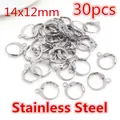Bulk 30pcs silver stainless steel lever back earring hooks for DIY jewelry making - Leverback Earring Hook (T7-46)