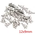 Ciondolo albero di Natale in acciaio inox 12x9mm con motivo a stella per gioielli DIY - Stile Albero di Natale (R6-03)