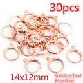 30pcs 14x12mm rose gold stainless steel leverback earring hooks for DIY jewelry - Leverback Earring Hook (M6-17)