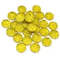 Cabochons ronds druzy jaune citron 10-12mm à dos plat pour la création de bijoux DIY - 8mm / Jaune