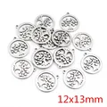 Ciondolo albero della vita argento 12x13mm connettori in acciaio per gioielli fai da te - Connettore Albero della Vita (Q7-43)