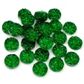 Breloques rondes en résine druzy verte avec texture de cristal pour bijoux DIY - 8mm / Vert