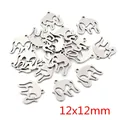 Ciondolo a forma di elefante in acciaio inossidabile 12x12mm per gioielli DIY - Stile Elefante (R4-06)
