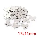 Ciondoli a farfalla in acciaio inossidabile argento 13x11mm per creazione gioielli - Stile Farfalla Piccola (R5-16)
