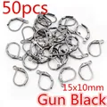 50pcs gun black lever back earring hooks 15x10mm for DIY jewelry making material - Leverback Earring Hook (N5-36)