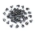 Gunmetal finish double hole ball bead tips and end clasps for DIY jewelry making - 1.5mm / Gunmetal