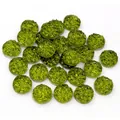Cabochons en résine druzy vert herbe 12mm avec texture cristalline étincelante - 8mm / Vert Herbe