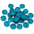 Cabochons druzy bleu vif étincelants à dos plat pour la création de bijoux DIY - 8mm / Bleu brillant