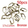50pcs bronze leverback ear wires 17x11mm for DIY earring making and jewelry findings - Leverback Earring Hook (N5-43)