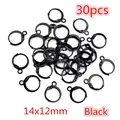 30pcs set of black lever back earring hooks 14x12mm for DIY jewelry making supplies - Leverback Earring Hook (M5-48)