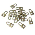 Antique bronze heart cutout lock charms made of alloy for DIY jewelry and crafts - Bronze