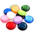 Cabochons en résine 25mm ronds à effet œil de chat pour création de bijoux DIY - Mélange Aléatoire