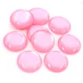 Détail macro de cabochons en résine rose avec effet oeil de chat pour bijoux DIY - Rose (V7-50)