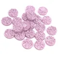 Flatback light purple druzy resin round cabochon sparkling DIY jewelry findings - S / Light Purple