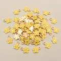 Yellow enamel flower charm in alloy for DIY jewelry making with gold plated edges - Yellow Flower (E1-25)