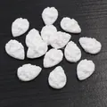 Λευκό σταγονίδιο ρητίνης druzy cabochon με κρυσταλλική υφή για κατασκευή κοσμημάτων - 10x14 / Λευκό (1)