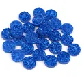 Cabochon rotondi in resina druzy blu brillante per accessori per gioielli fai da te - S / Blu Zaffiro