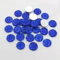 12mm dark blue round resin cabochons with pineapple facet for DIY jewelry making - Sapphire Blue (G4-30)