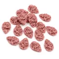 Pink teardrop resin druzy charms with stone texture for DIY jewelry making 15 pieces - Soft Pink (7)