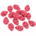 Hot pink teardrop druzy resin cabochon flatback for DIY jewelry making accessories - Bright Pink (8)